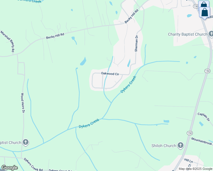 map of restaurants, bars, coffee shops, grocery stores, and more near 743 Oakwood Circle in Lexington