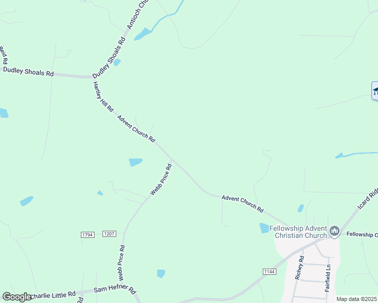 map of restaurants, bars, coffee shops, grocery stores, and more near 810 Advent Church Road in Taylorsville