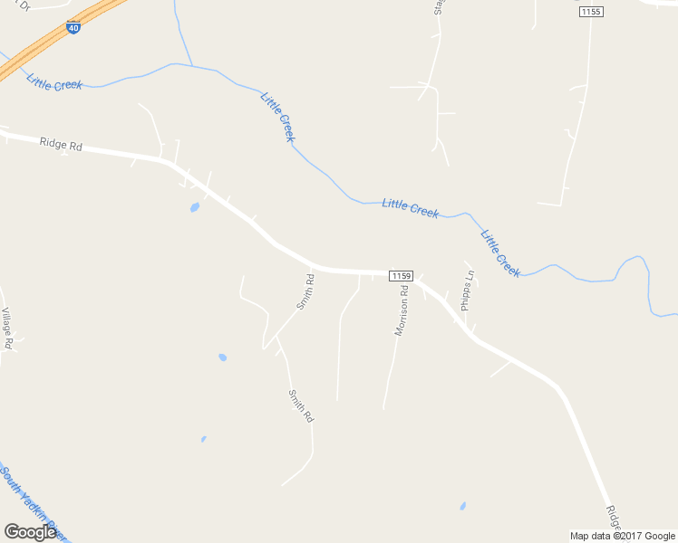 map of restaurants, bars, coffee shops, grocery stores, and more near 1138 Ridge Road in Mocksville