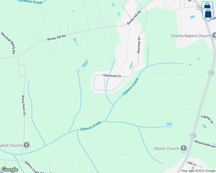 map of restaurants, bars, coffee shops, grocery stores, and more near 743 Oakwood Circle in Lexington