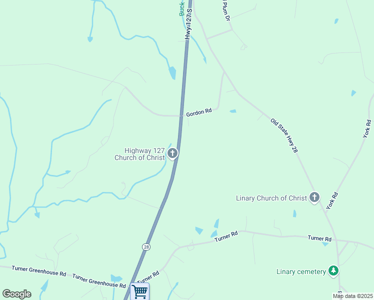 map of restaurants, bars, coffee shops, grocery stores, and more near 6581 U.S. 127 in Crossville
