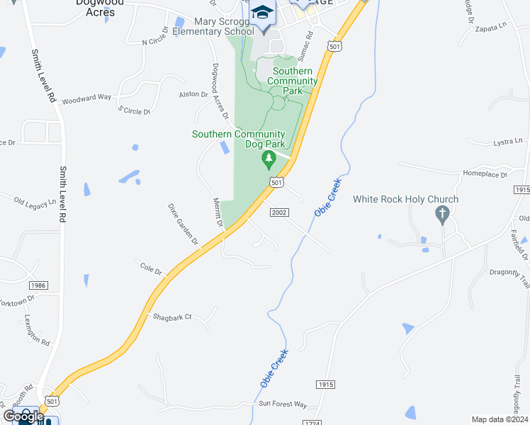 map of restaurants, bars, coffee shops, grocery stores, and more near 1013 Wave Road in Chapel Hill
