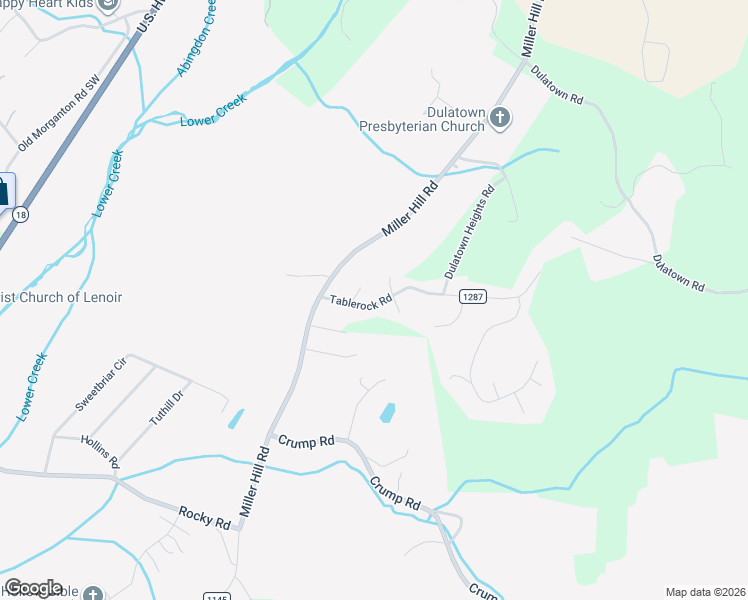 map of restaurants, bars, coffee shops, grocery stores, and more near 2484 Hawksbill Court in Lenoir