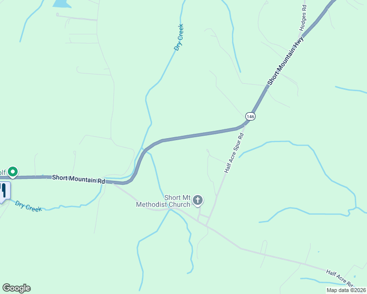 map of restaurants, bars, coffee shops, grocery stores, and more near 9256 Short Mountain Road in Smithville