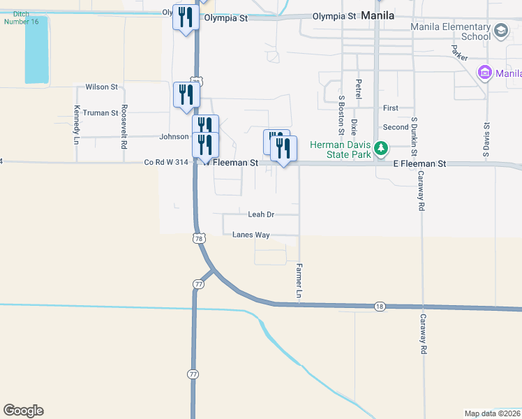 map of restaurants, bars, coffee shops, grocery stores, and more near 710 Eden Lane in Manila