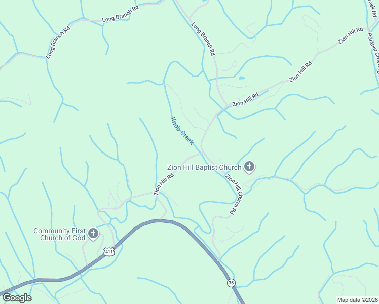 map of restaurants, bars, coffee shops, grocery stores, and more near 350 Zion Hill Road in Seymour