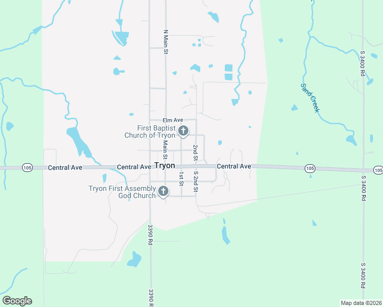 map of restaurants, bars, coffee shops, grocery stores, and more near 105 2nd Street in Tryon