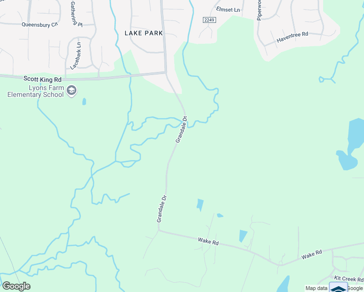 map of restaurants, bars, coffee shops, grocery stores, and more near 6307 Grandale Drive in Durham