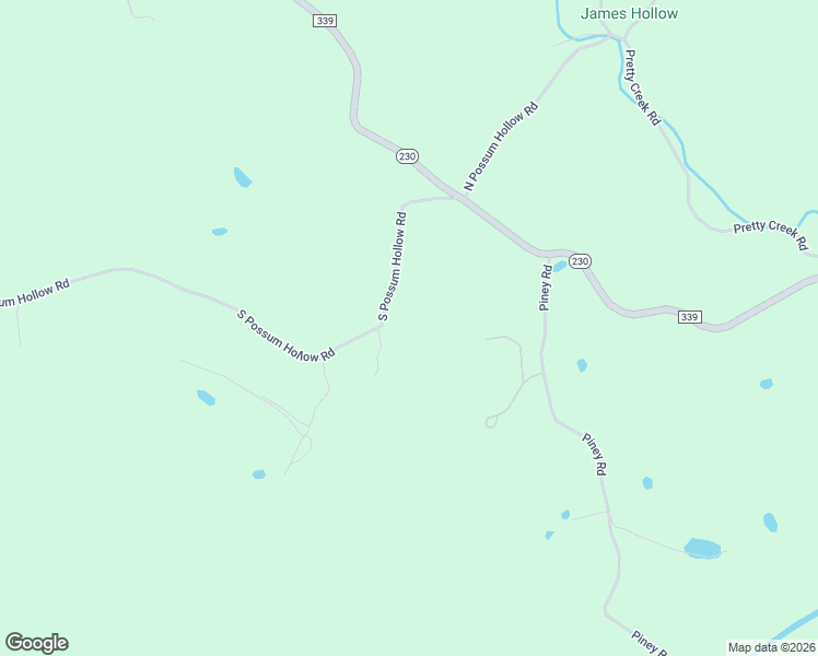 map of restaurants, bars, coffee shops, grocery stores, and more near 2845 South Possum Hollow Road in Nunnelly