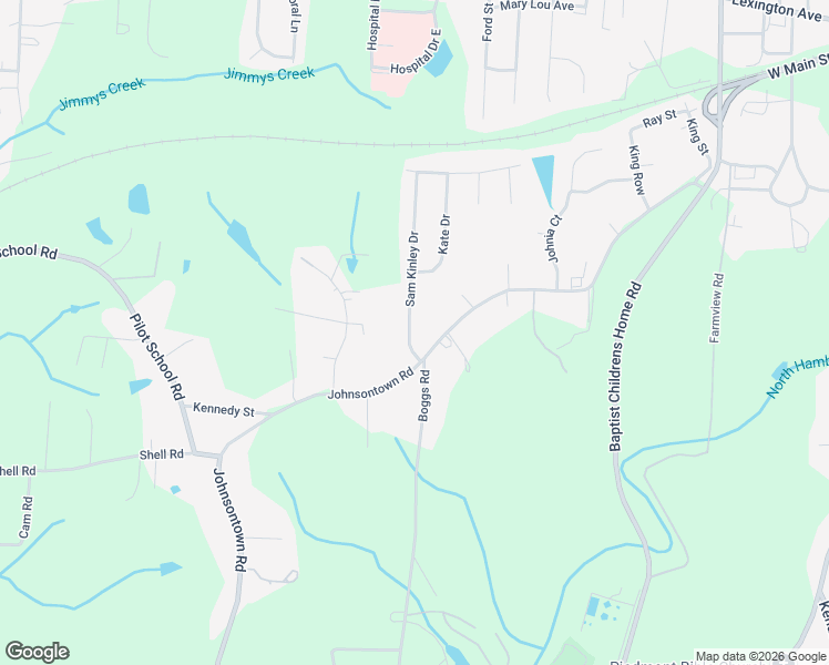 map of restaurants, bars, coffee shops, grocery stores, and more near 1068 Johnsontown Road in Thomasville