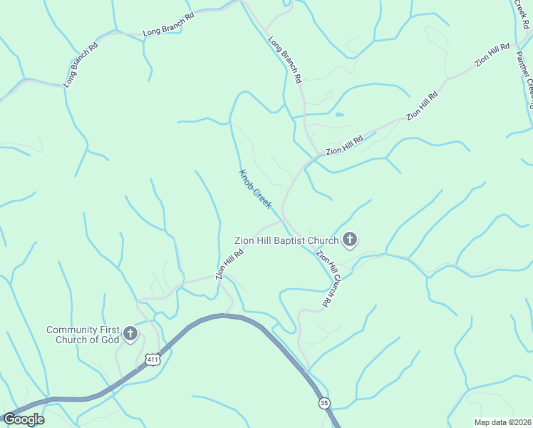 map of restaurants, bars, coffee shops, grocery stores, and more near 350 Zion Hill Road in Seymour