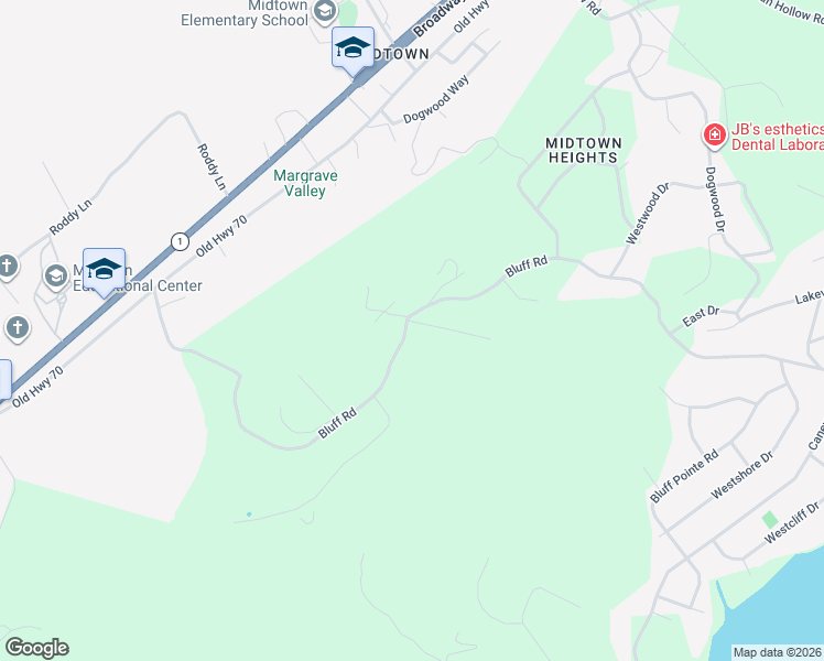 map of restaurants, bars, coffee shops, grocery stores, and more near 105 Montcrest Lane in Harriman