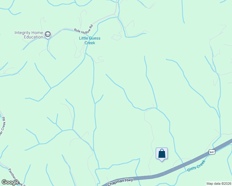 map of restaurants, bars, coffee shops, grocery stores, and more near 255 North Ridge Road in Sevierville