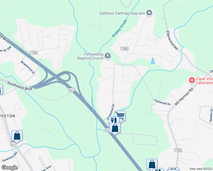 map of restaurants, bars, coffee shops, grocery stores, and more near 2730 Fairwood Dr in Hudson