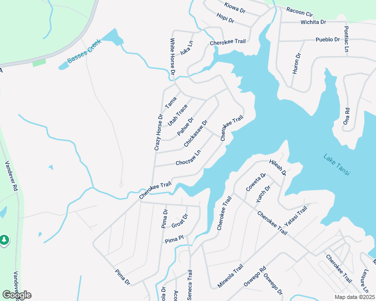 map of restaurants, bars, coffee shops, grocery stores, and more near 118 Chickasaw Drive in Crossville