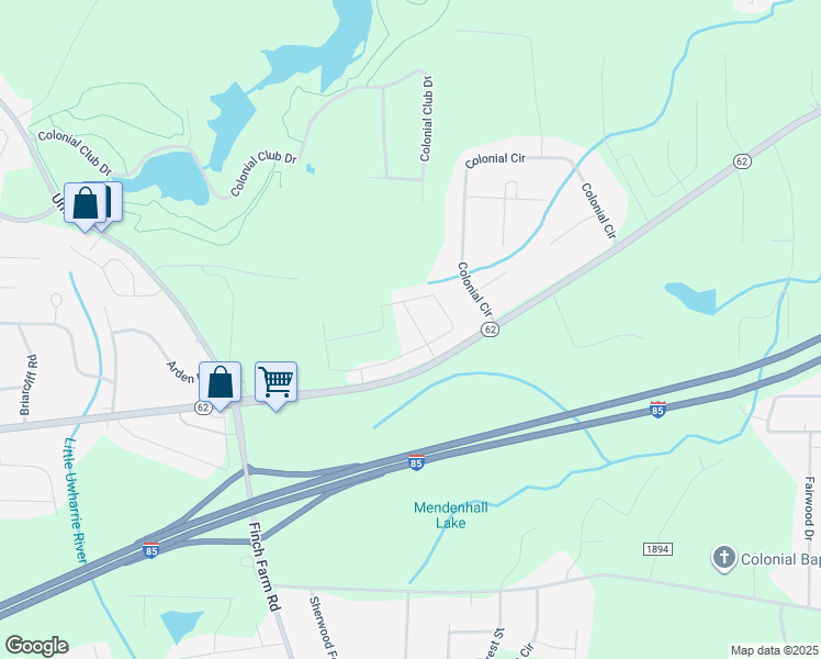 map of restaurants, bars, coffee shops, grocery stores, and more near 4245 Bordeaux Drive in Trinity