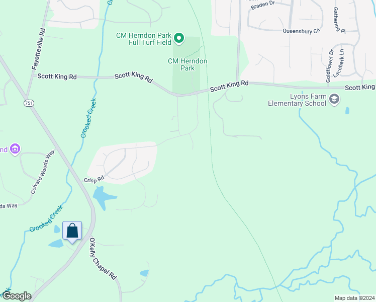 map of restaurants, bars, coffee shops, grocery stores, and more near 116 Lofty Heights Drive in Durham