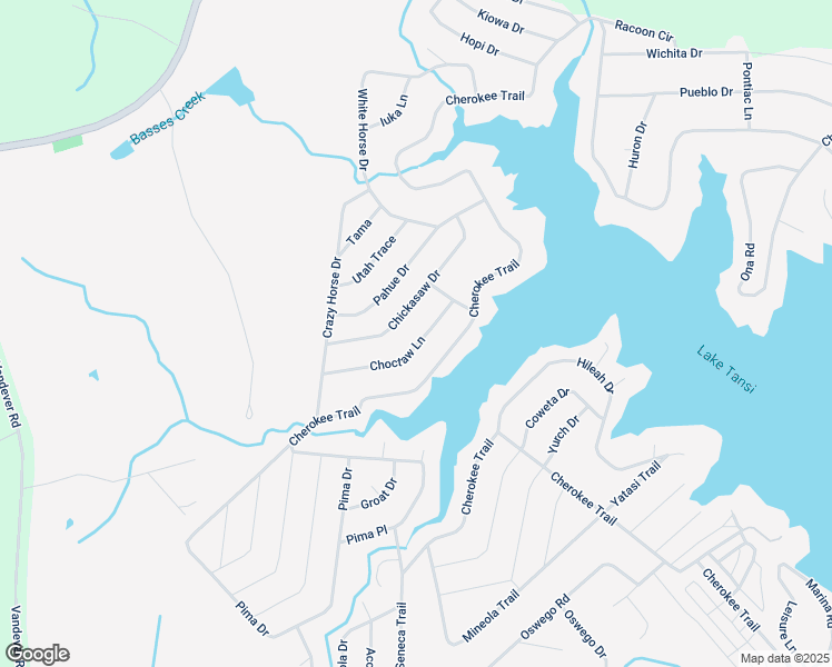map of restaurants, bars, coffee shops, grocery stores, and more near 118 Chickasaw Drive in Crossville
