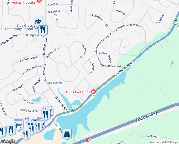 map of restaurants, bars, coffee shops, grocery stores, and more near 1924 Chiswick Rd in Knoxville