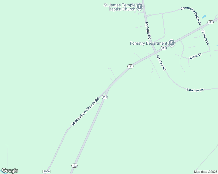map of restaurants, bars, coffee shops, grocery stores, and more near McKendree Church Road in Tarboro