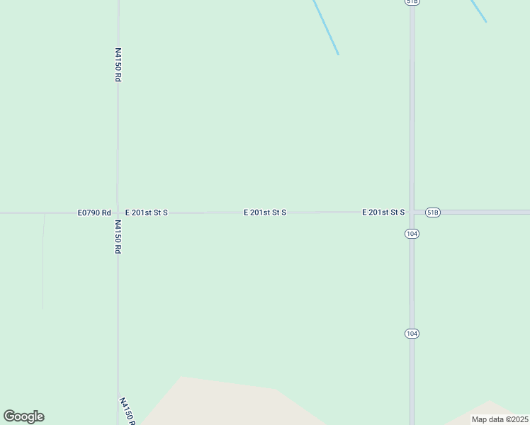 map of restaurants, bars, coffee shops, grocery stores, and more near East 201st Street South in Wagoner County