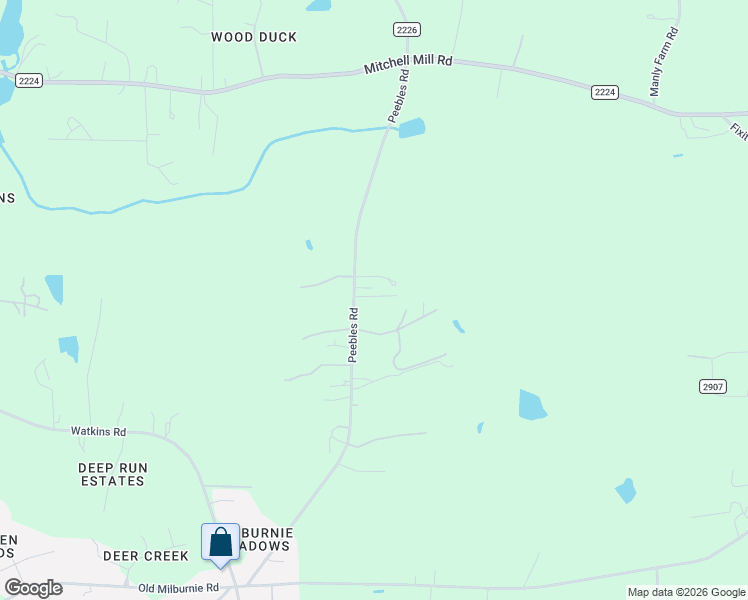 map of restaurants, bars, coffee shops, grocery stores, and more near 3124 Peebles Road in Raleigh