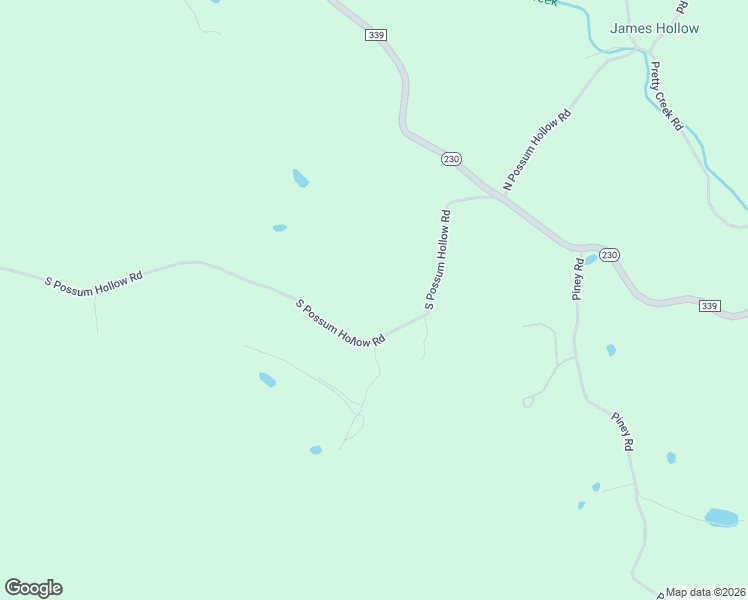 map of restaurants, bars, coffee shops, grocery stores, and more near 2845 South Possum Hollow Road in Nunnelly