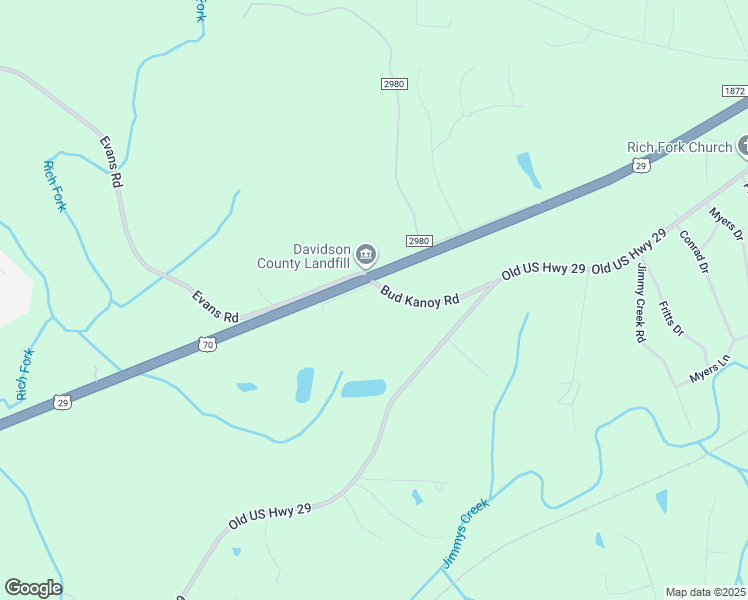 map of restaurants, bars, coffee shops, grocery stores, and more near 116 Bud Kanoy Road in Thomasville