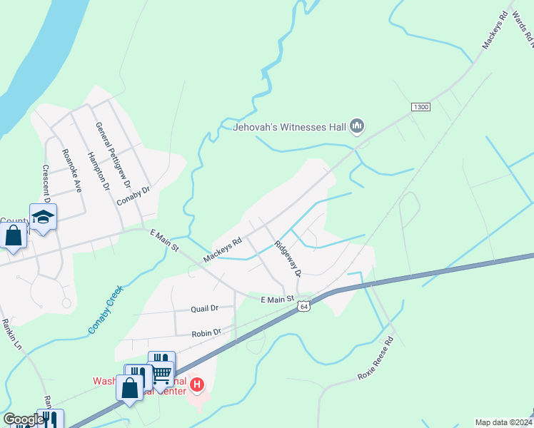 map of restaurants, bars, coffee shops, grocery stores, and more near 71 Mackeys Road in Plymouth