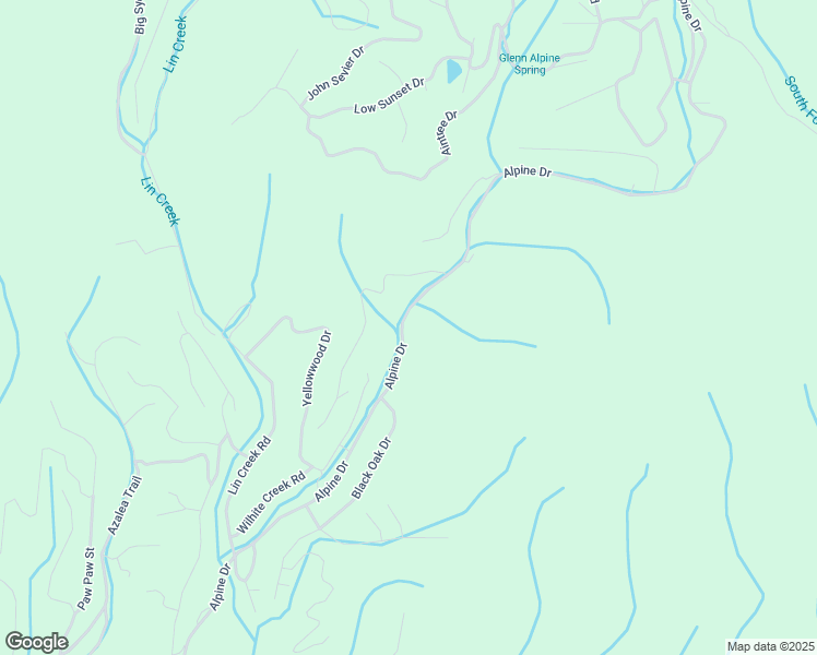 map of restaurants, bars, coffee shops, grocery stores, and more near 1374 Alpine Drive in Sevierville