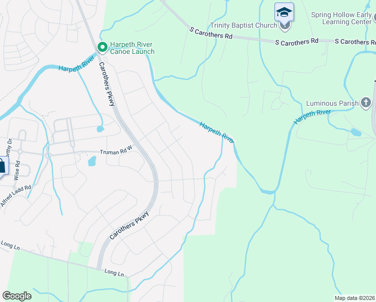 map of restaurants, bars, coffee shops, grocery stores, and more near 742 Beamon Drive in Franklin