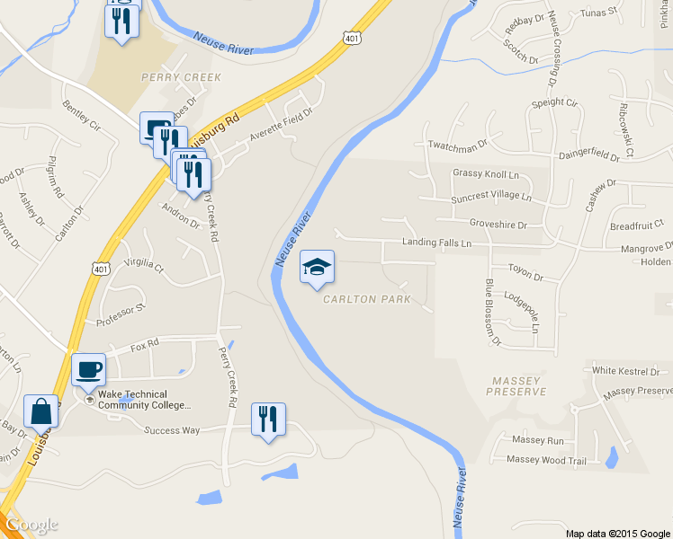 map of restaurants, bars, coffee shops, grocery stores, and more near 3908 Britmass Drive in Raleigh