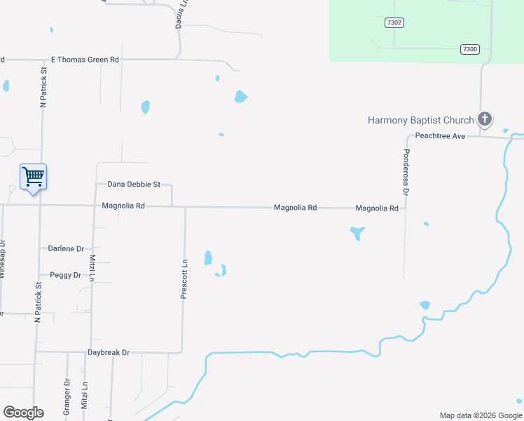 map of restaurants, bars, coffee shops, grocery stores, and more near 1803 Magnolia Road in Jonesboro