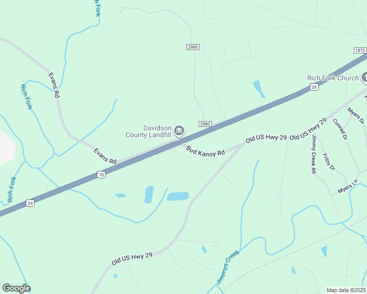 map of restaurants, bars, coffee shops, grocery stores, and more near 116 Bud Kanoy Road in Thomasville