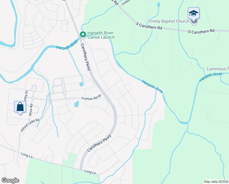 map of restaurants, bars, coffee shops, grocery stores, and more near 605 Newcomb Street in Franklin