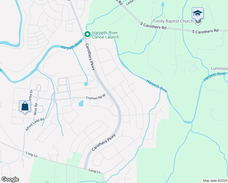 map of restaurants, bars, coffee shops, grocery stores, and more near 2001 Ryecroft Lane in Franklin