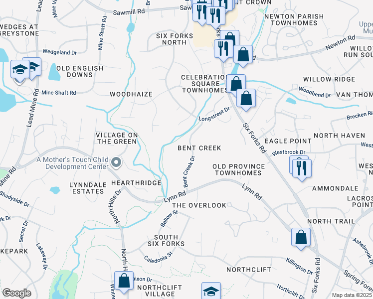 map of restaurants, bars, coffee shops, grocery stores, and more near 6608 Orford Ct in Raleigh