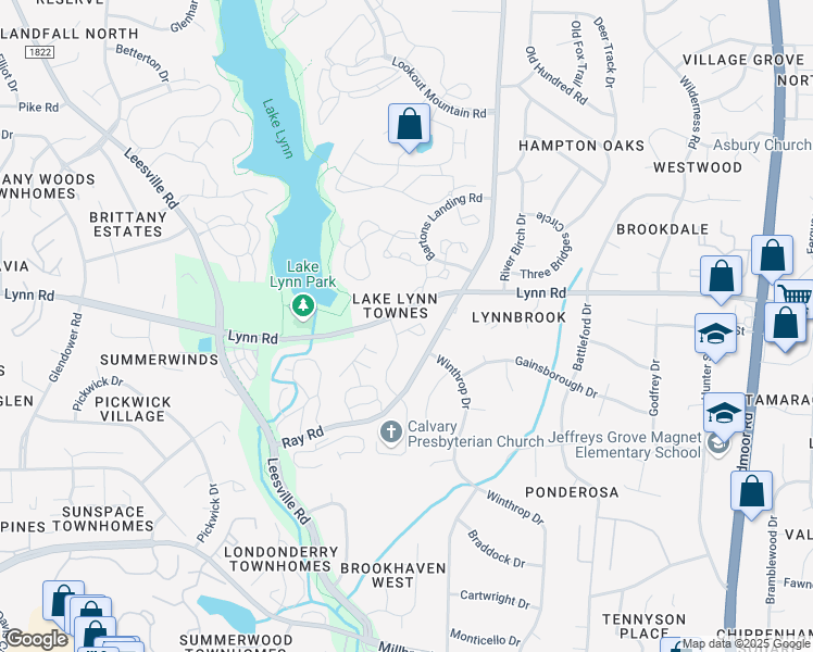 map of restaurants, bars, coffee shops, grocery stores, and more near 3020 Crimson Tree Court in Raleigh