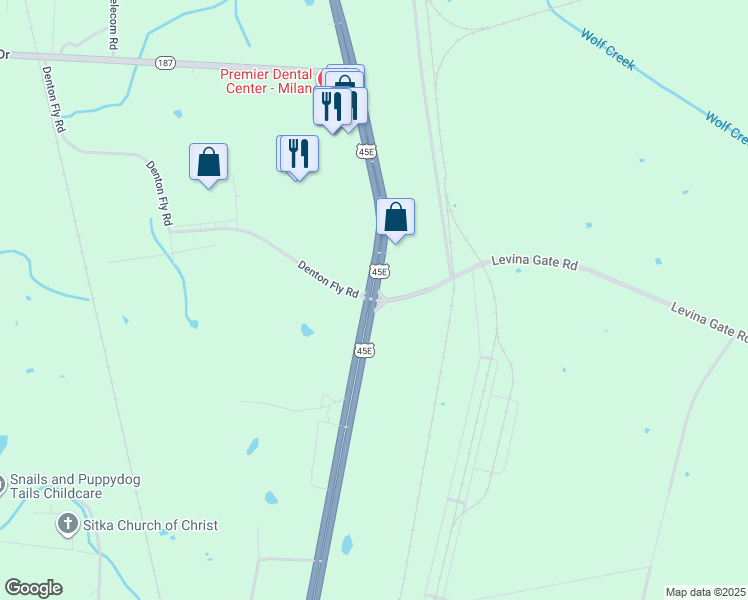 map of restaurants, bars, coffee shops, grocery stores, and more near 200 South 1st Street in Milan
