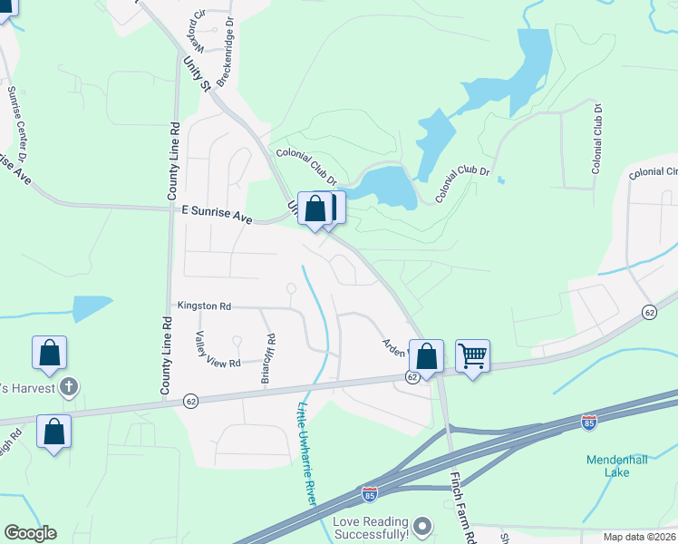 map of restaurants, bars, coffee shops, grocery stores, and more near 6934 Stone Gables Drive in Thomasville