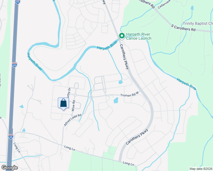 map of restaurants, bars, coffee shops, grocery stores, and more near 350 Molly Bright Lane in Franklin