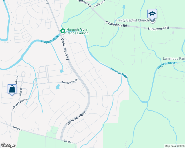 map of restaurants, bars, coffee shops, grocery stores, and more near 605 Newcomb Street in Franklin