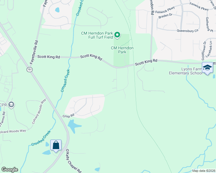 map of restaurants, bars, coffee shops, grocery stores, and more near 8106 Salix Drive in Durham
