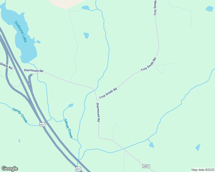 map of restaurants, bars, coffee shops, grocery stores, and more near 4577 Troy Smith Road in Liberty