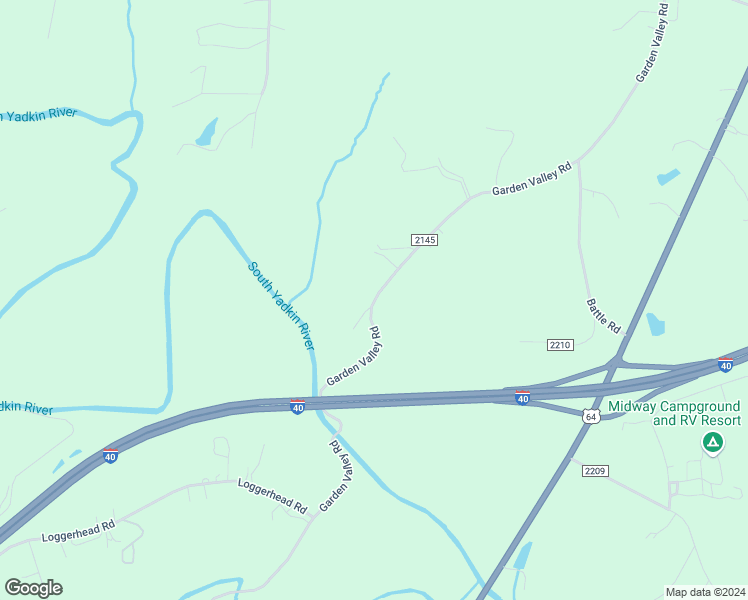 map of restaurants, bars, coffee shops, grocery stores, and more near State Road 2145 in Statesville