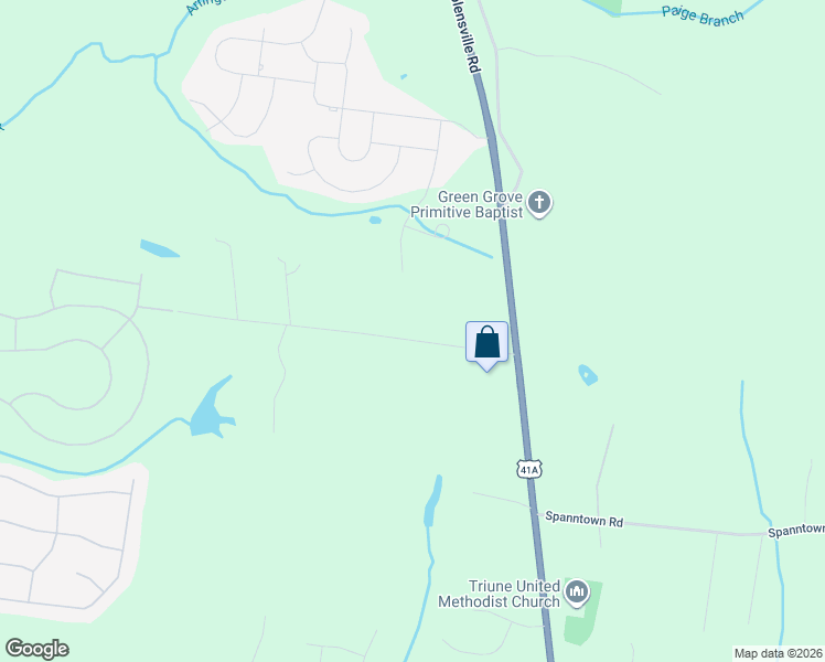 map of restaurants, bars, coffee shops, grocery stores, and more near 9576 Mullens Road in Arrington