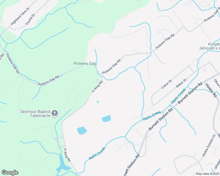 map of restaurants, bars, coffee shops, grocery stores, and more near 719 Ic King Road in Seymour