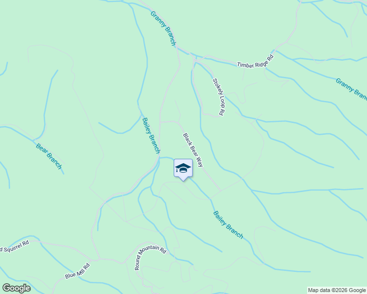 map of restaurants, bars, coffee shops, grocery stores, and more near 468 Bobcat Ridge Way in Cosby