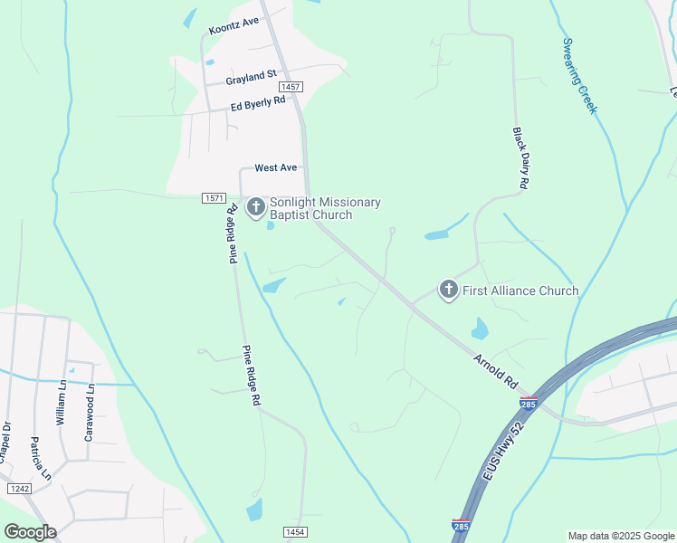 map of restaurants, bars, coffee shops, grocery stores, and more near 210 Hollow Creek in Lexington