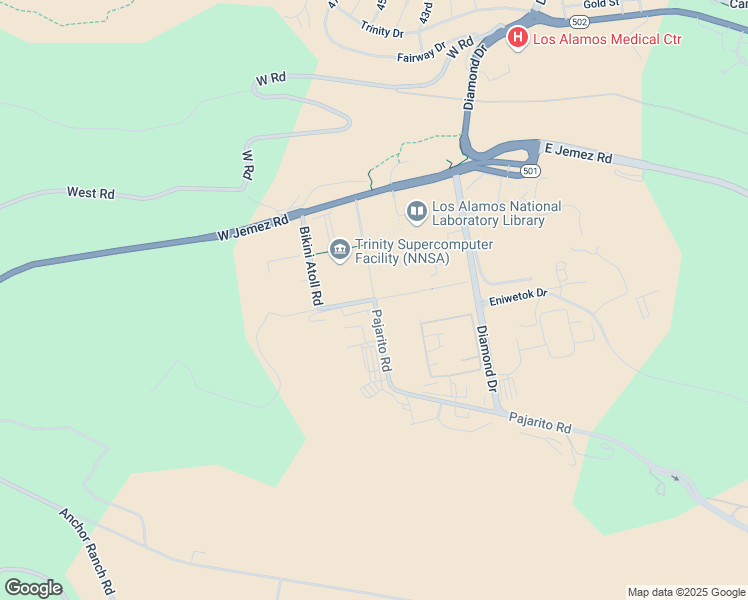map of restaurants, bars, coffee shops, grocery stores, and more near in Los Alamos